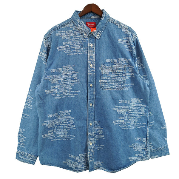 Supreme(シュプリーム) 23SS Trademark Jacquard Denim Shirtトレード