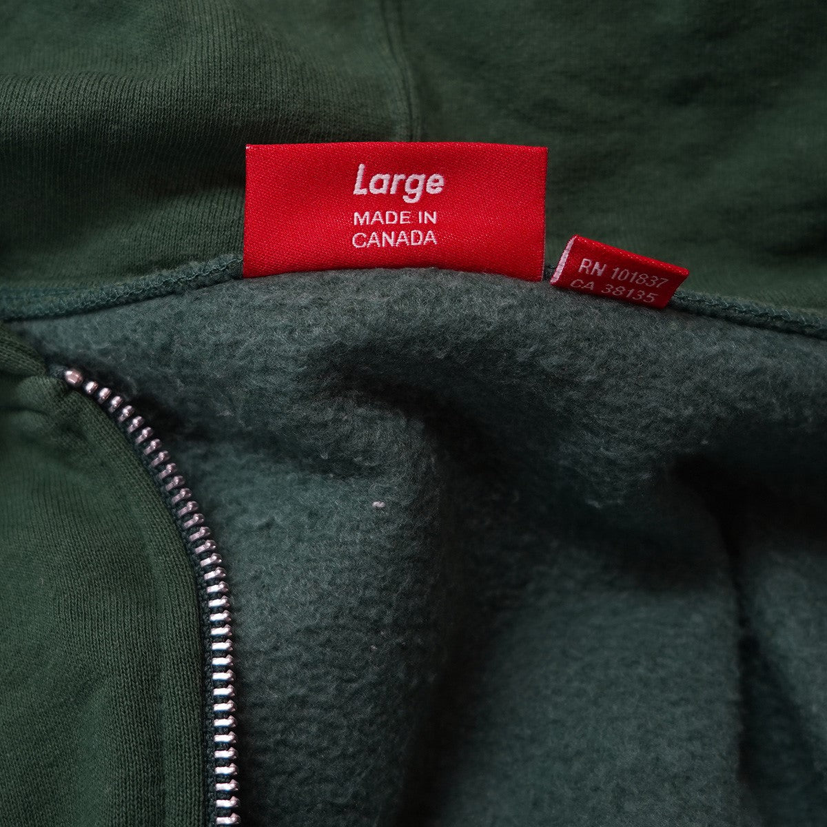 Supreme 25SS Small Box Hooded Sweatshirtスモール ロゴ ボックス ジップアップ フードスウェットシャツ パーカー 古着・中古-7枚目のアイテム画像