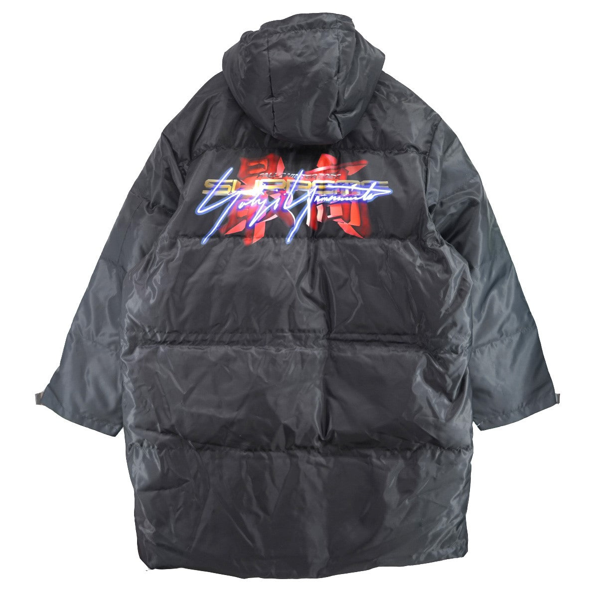 22AW Yohji Yamamoto TEKKEN Puffer Parkaコラボ ロゴ 最高 ヨウジヤマモト 鉄拳 パファー パーカー ダウンコート