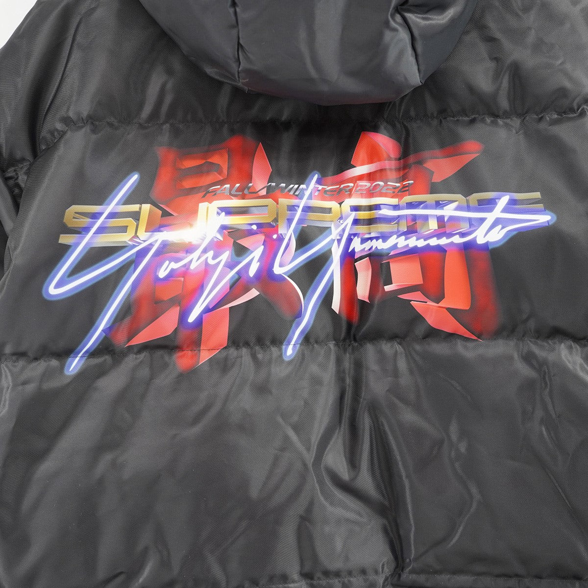 22AW Yohji Yamamoto TEKKEN Puffer Parkaコラボ ロゴ 最高 ヨウジヤマモト 鉄拳 パファー パーカー ダウンコート
