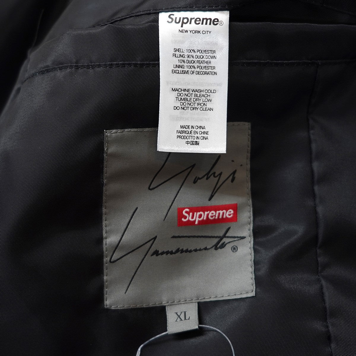 22AW Yohji Yamamoto TEKKEN Puffer Parkaコラボ ロゴ 最高 ヨウジヤマモト 鉄拳 パファー パーカー ダウンコート