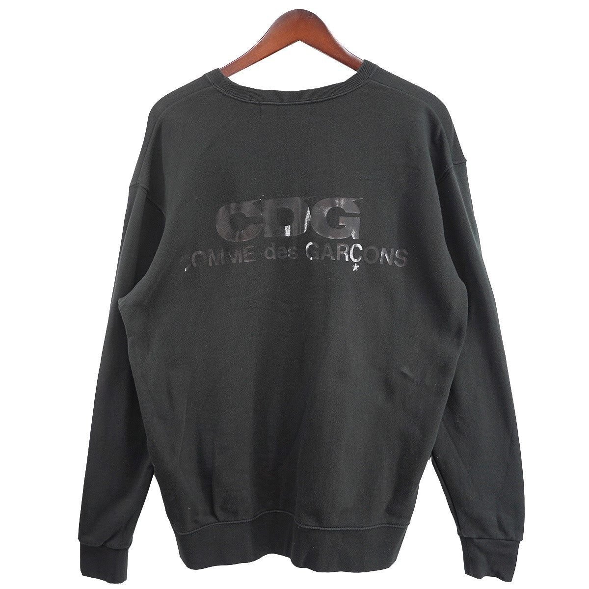 コムデギャルソン黒トレーナー CDG COMME des GARCONS(シーディージー コムデギャルソン) バックロゴ