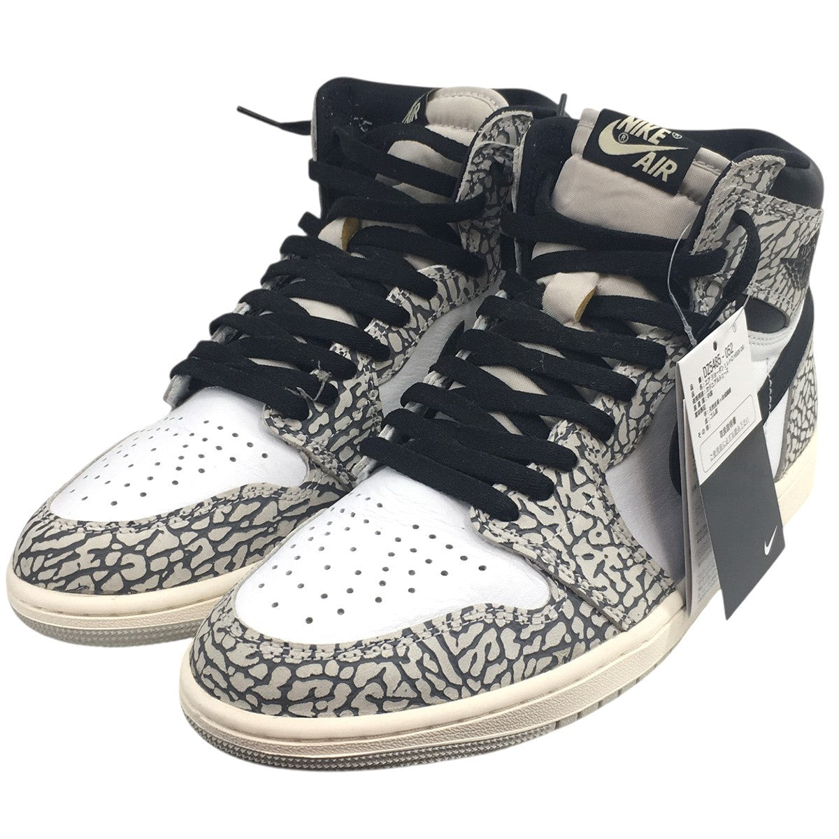 靴 Air Jordan 1High OG White Cement/Safari NIKE(ナイキ) Air Jordan 1 High OG White Cement Safariエア