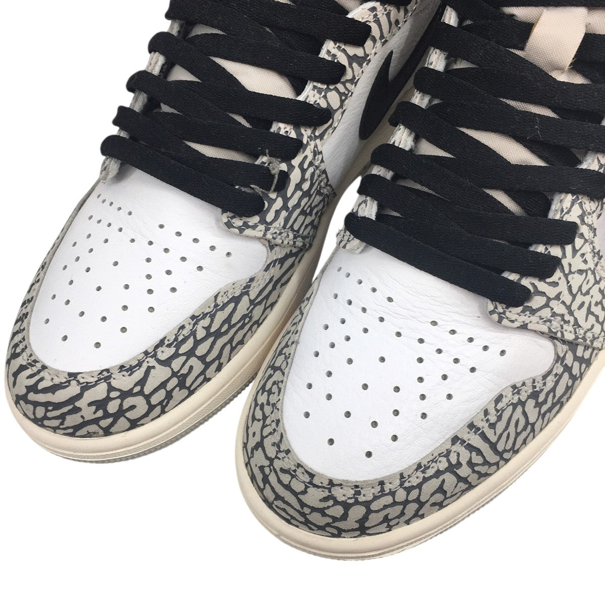 NIKE(ナイキ) Air Jordan 1 High OG White Cement Safariエア