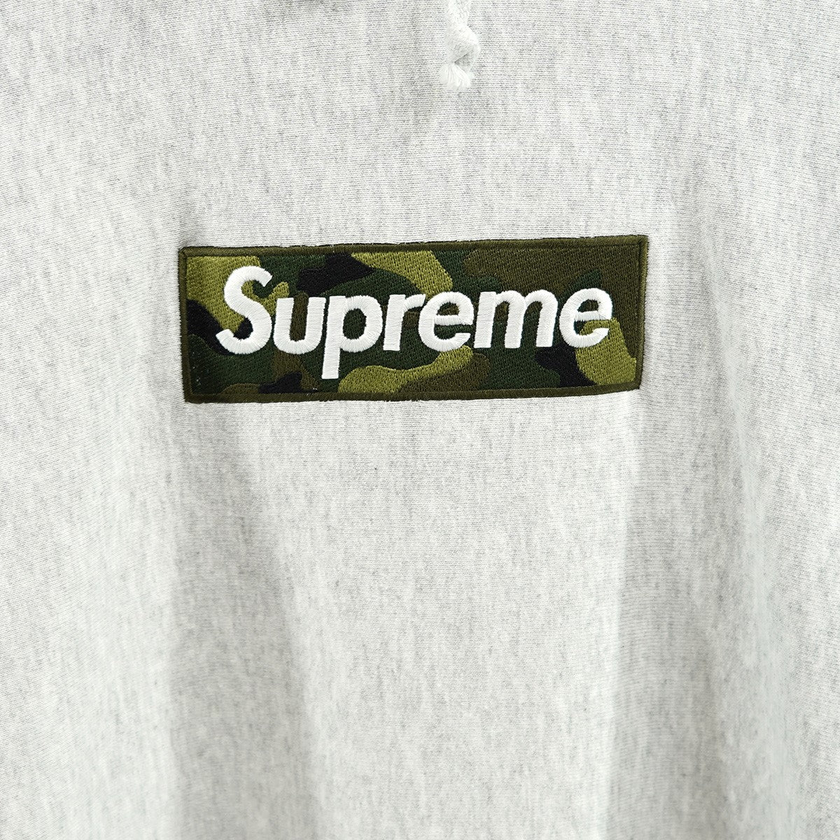 Supreme カモフラージュロゴ パーカー 2023年モデル グレー Lサイズ Supreme(シュプリーム) 23AW Box Logo Hooded Sweatshirt 23FWボックス