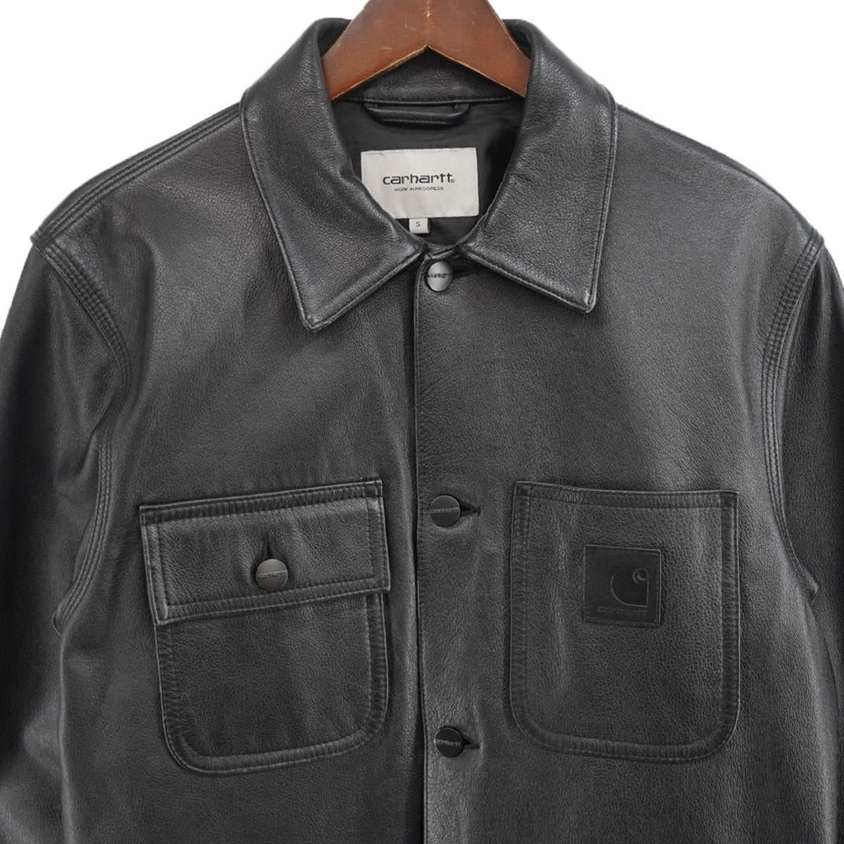 CARHARTT WIP LEATHER CHORE COATレザー チョア コート 古着・中古-2枚目のアイテム画像