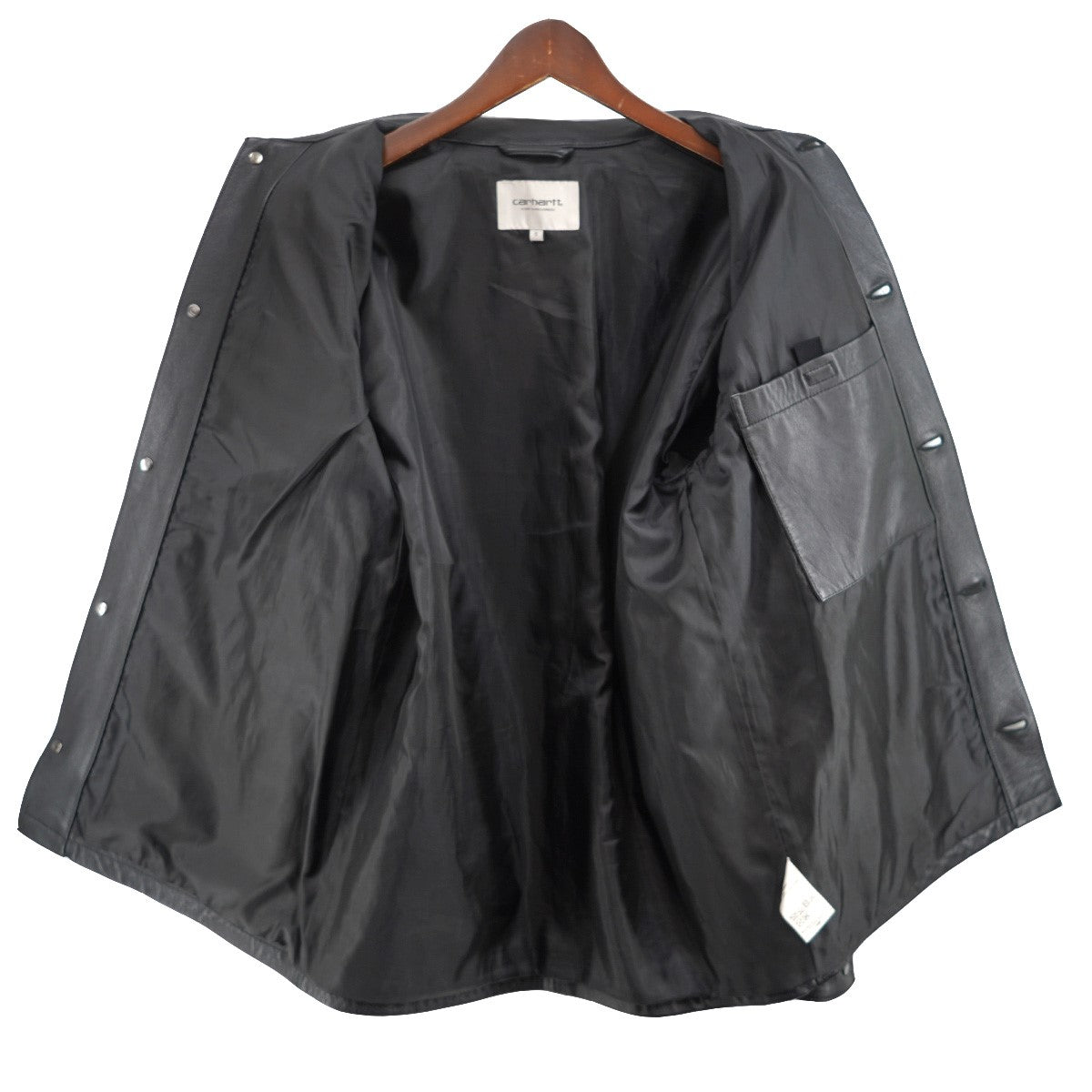 CARHARTT WIP LEATHER CHORE COATレザー チョア コート 古着・中古-5枚目のアイテム画像