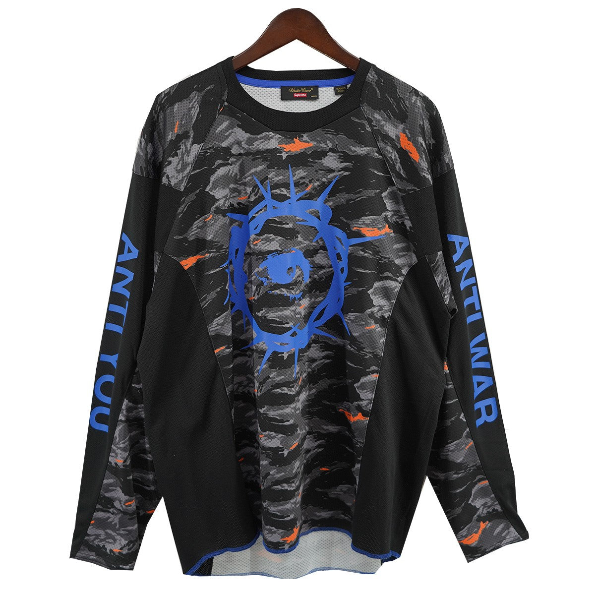 UnderCoverism ジャージジャケット サイズ3 Supreme×UNDERCOVER 23SS Undercover Moto Jerseyロゴ ANTI WAR