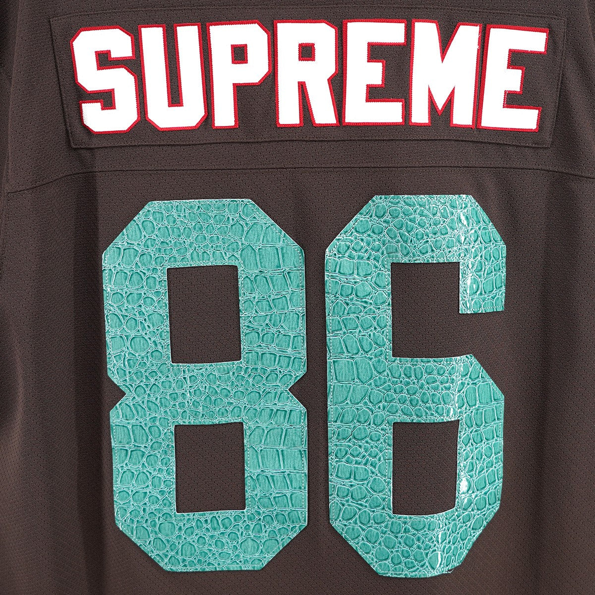 Supreme(シュプリーム) 22SS Faux Croc Football Jerseyロゴ