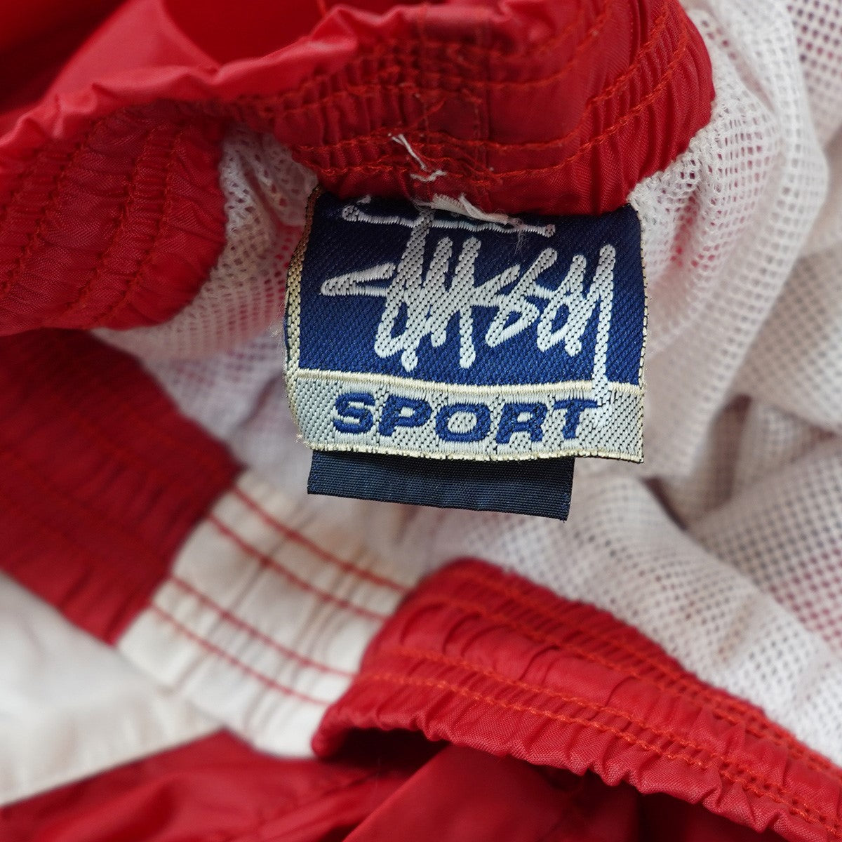 STUSSY SPORT 90s OLD STUSSY 紺タグVintage ヴィンテージ ロゴ イージー トラック パンツ 古着・中古-6枚目のアイテム画像