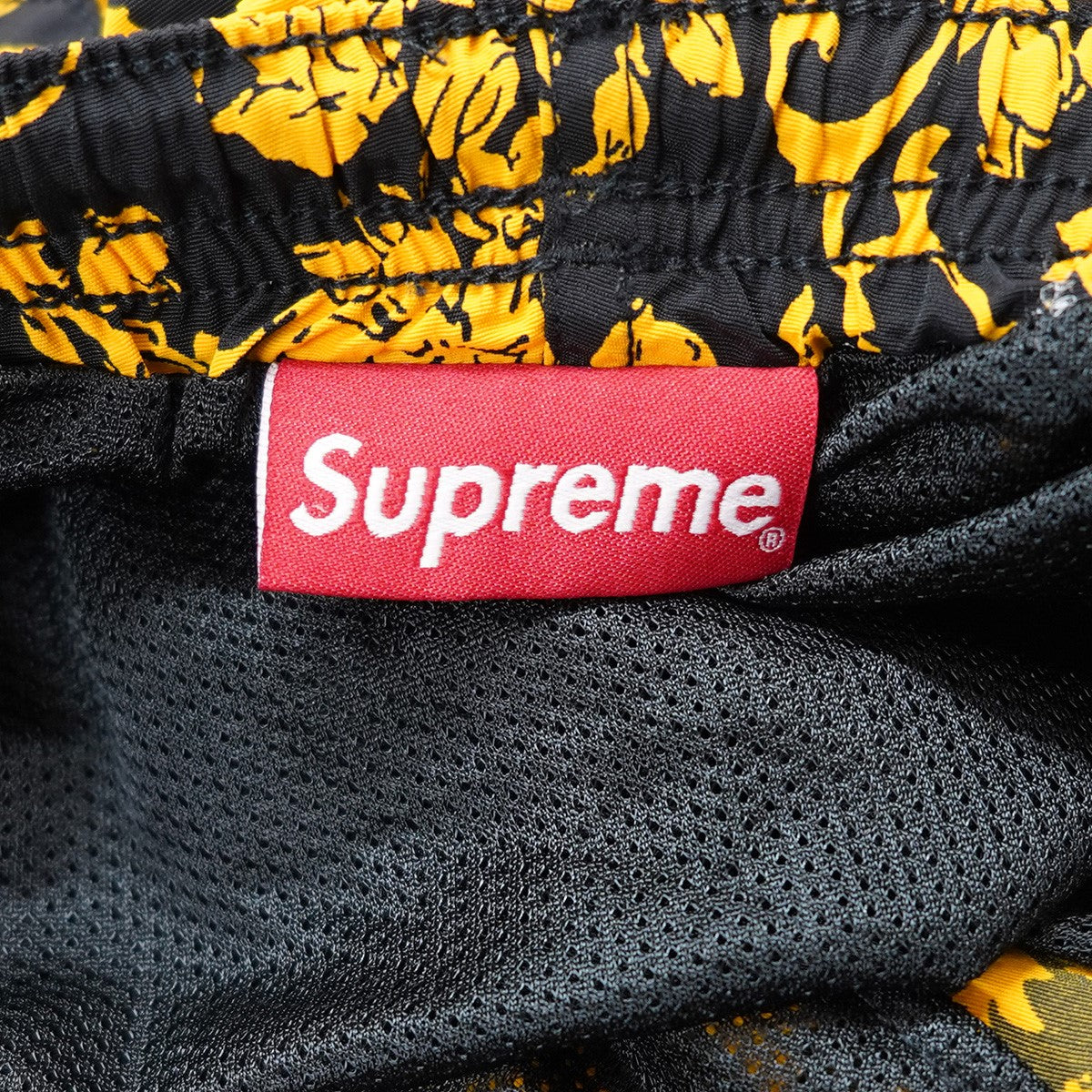 Supreme 花柄ショートパンツ small box ligo swim S Supreme(シュプリーム) 20SS Nylon Water Short Black Floral