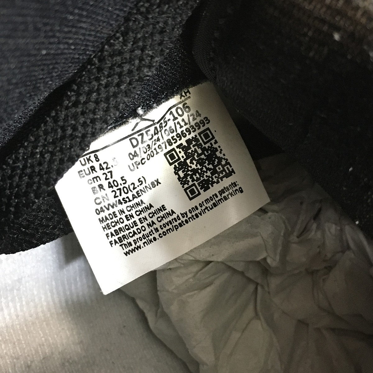 【激レア】Air Jordan1 ハイカット シューズ　新品タグ付 NIKE(ナイキ) Air Jordan 1 Retro High OG Black Toe Reimagined