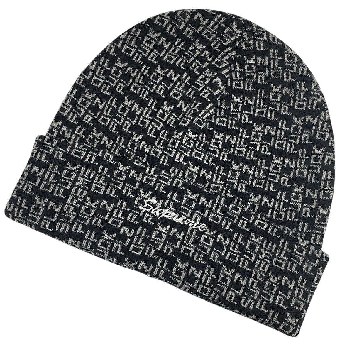 Supreme★New World Order ニュー・ワールド・オーダー ビーニー Supreme New World Order Beanie Black - SS25 - JP