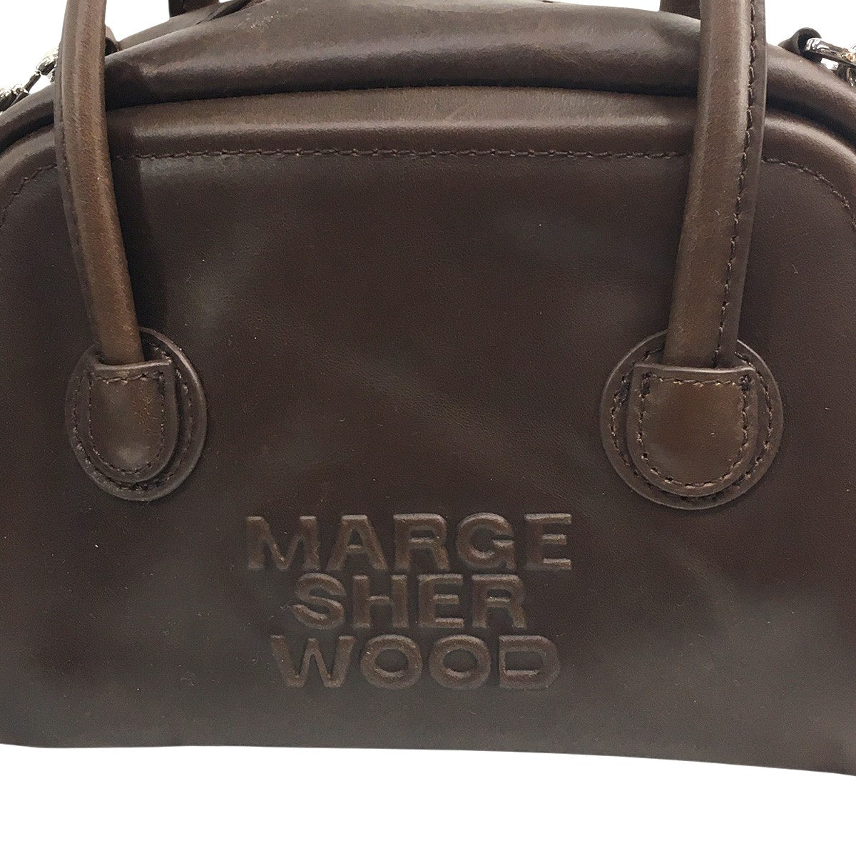 MARGESHERWOOD(マージシャーウッド) SOFT TOTE MINIロゴ レザー