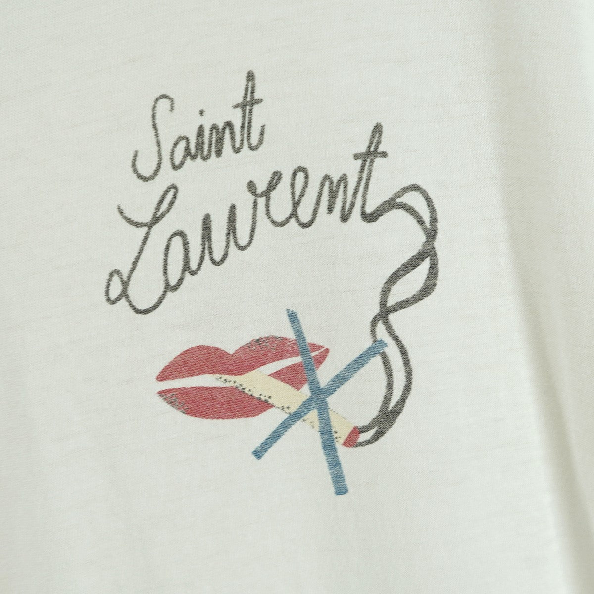 17SS スモーキングリップ ロゴ Tシャツ