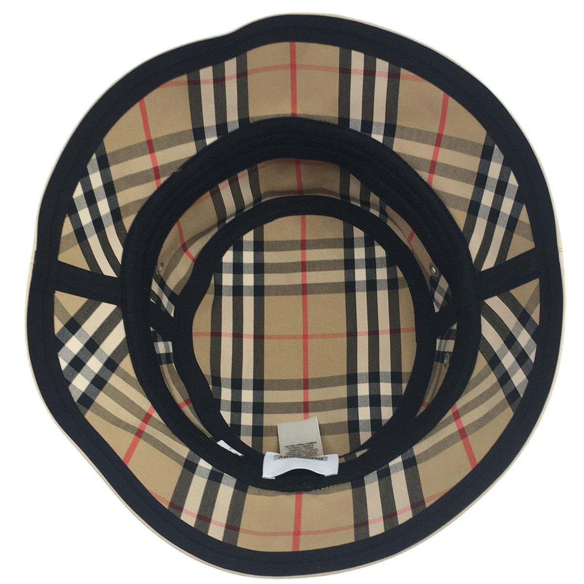 BURBERRY(バーバリー) ロゴ 裏地チェック バケットハット 帽子