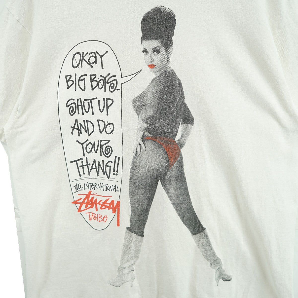 早期完売★Stussy★WORKER TEE 人気半袖 Tシャツ(WHITE/追跡O) ステューシーがHarumi Yamaguchiとのアーティストシリーズを