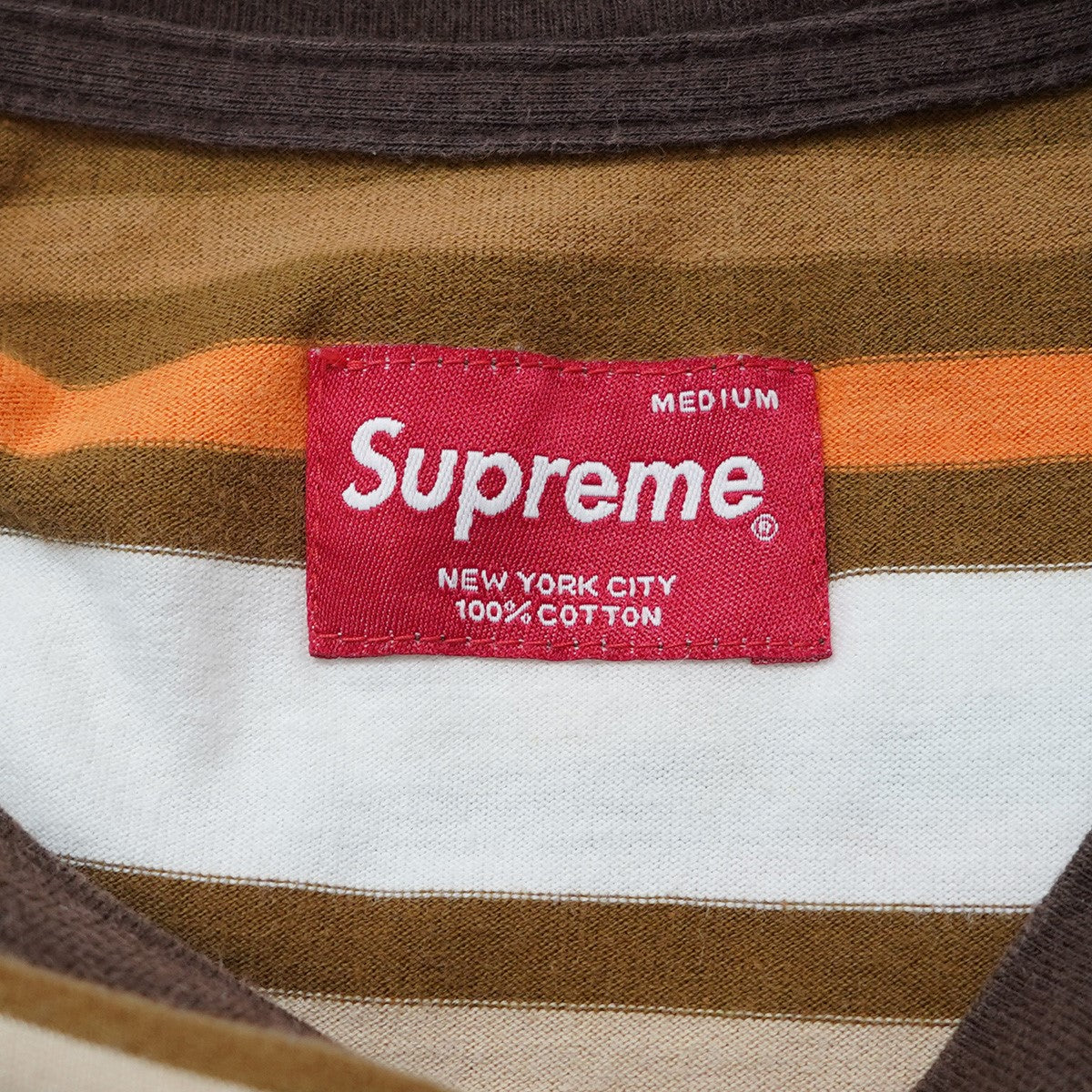 Supreme 19SS Multi Stripe S／S Topマルチ ストライプ エスエス ボーダー Tシャツ 古着・中古-5枚目のアイテム画像
