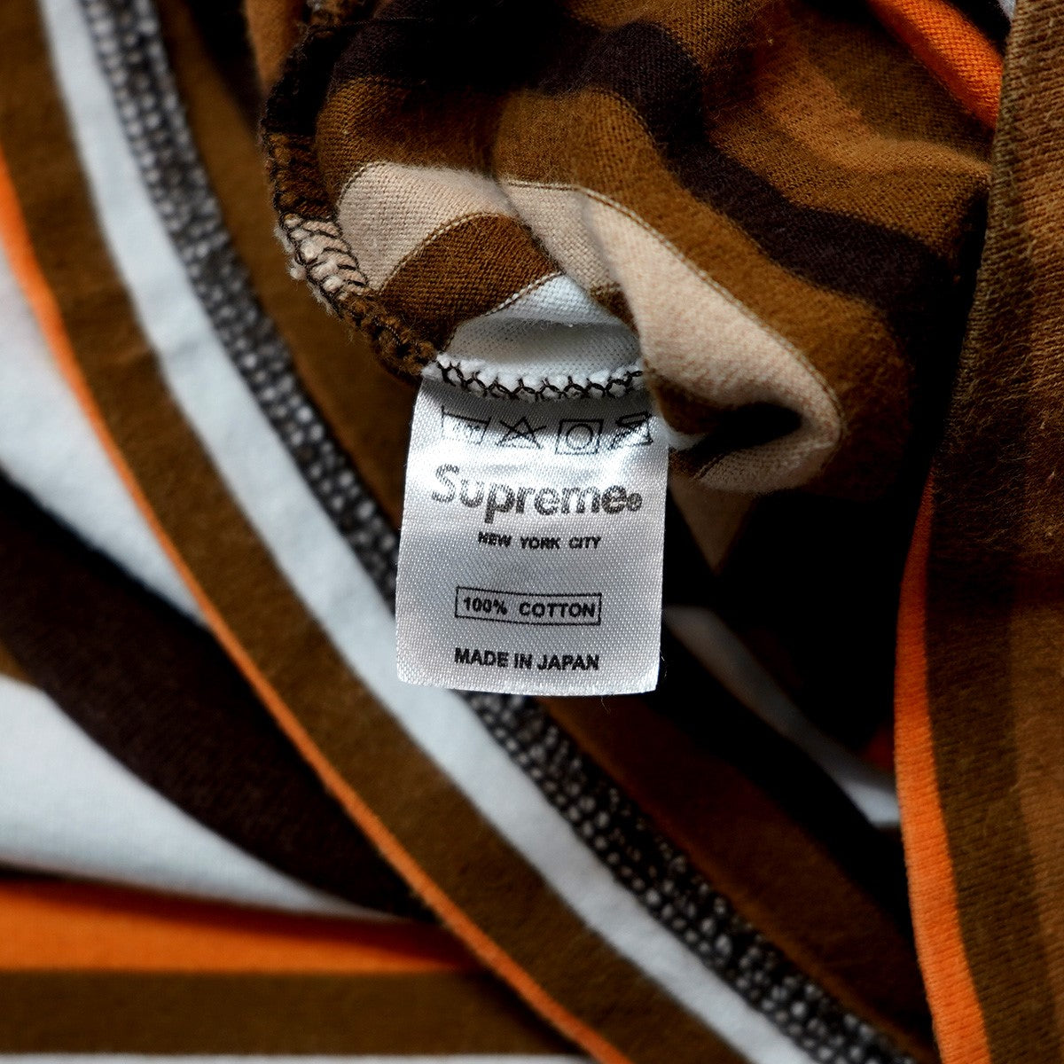 Supreme 19SS Multi Stripe S／S Topマルチ ストライプ エスエス ボーダー Tシャツ 古着・中古-6枚目のアイテム画像