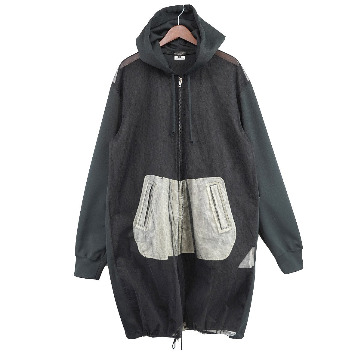 25SS メッシュ切替 ロング パーカー