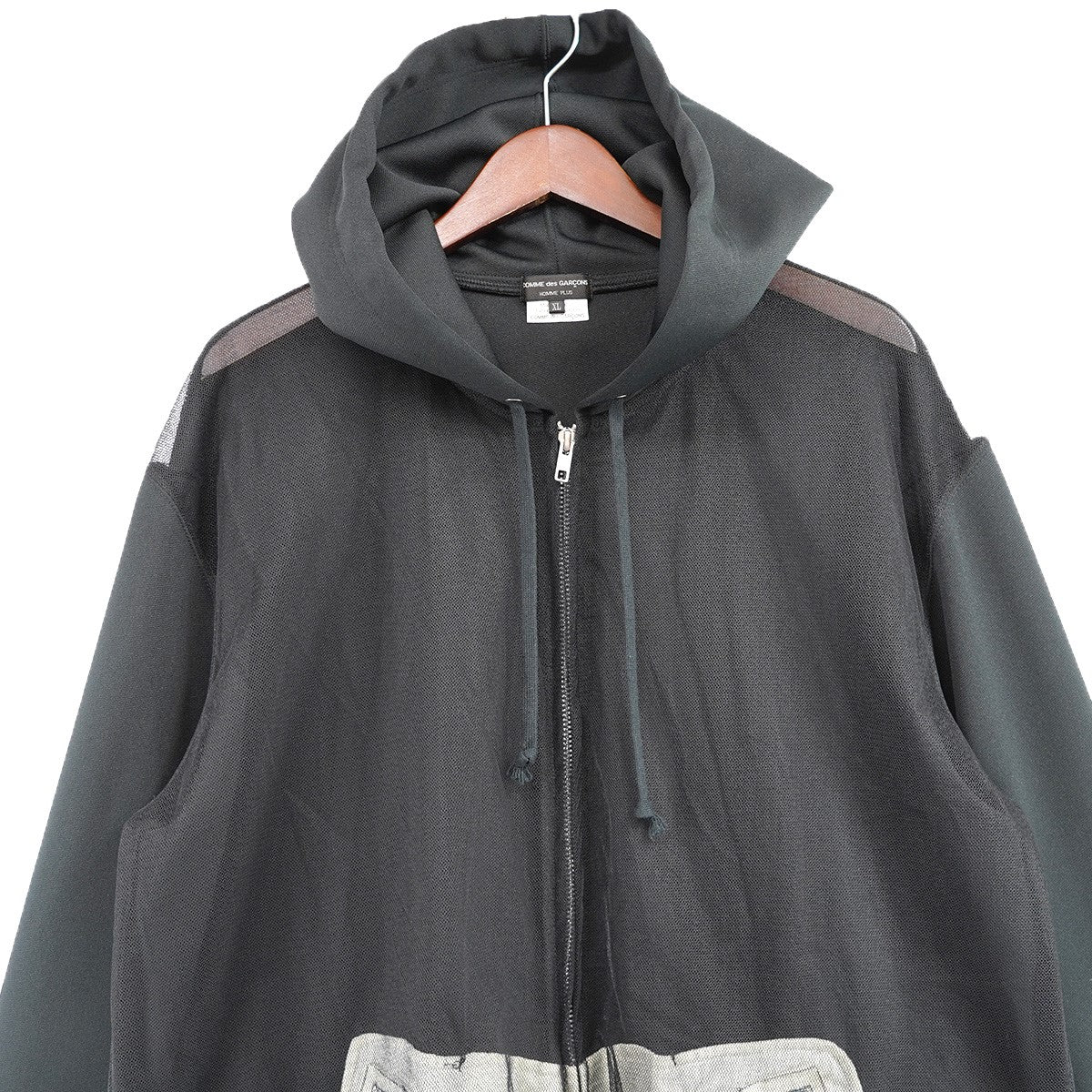25SS メッシュ切替 ロング パーカー