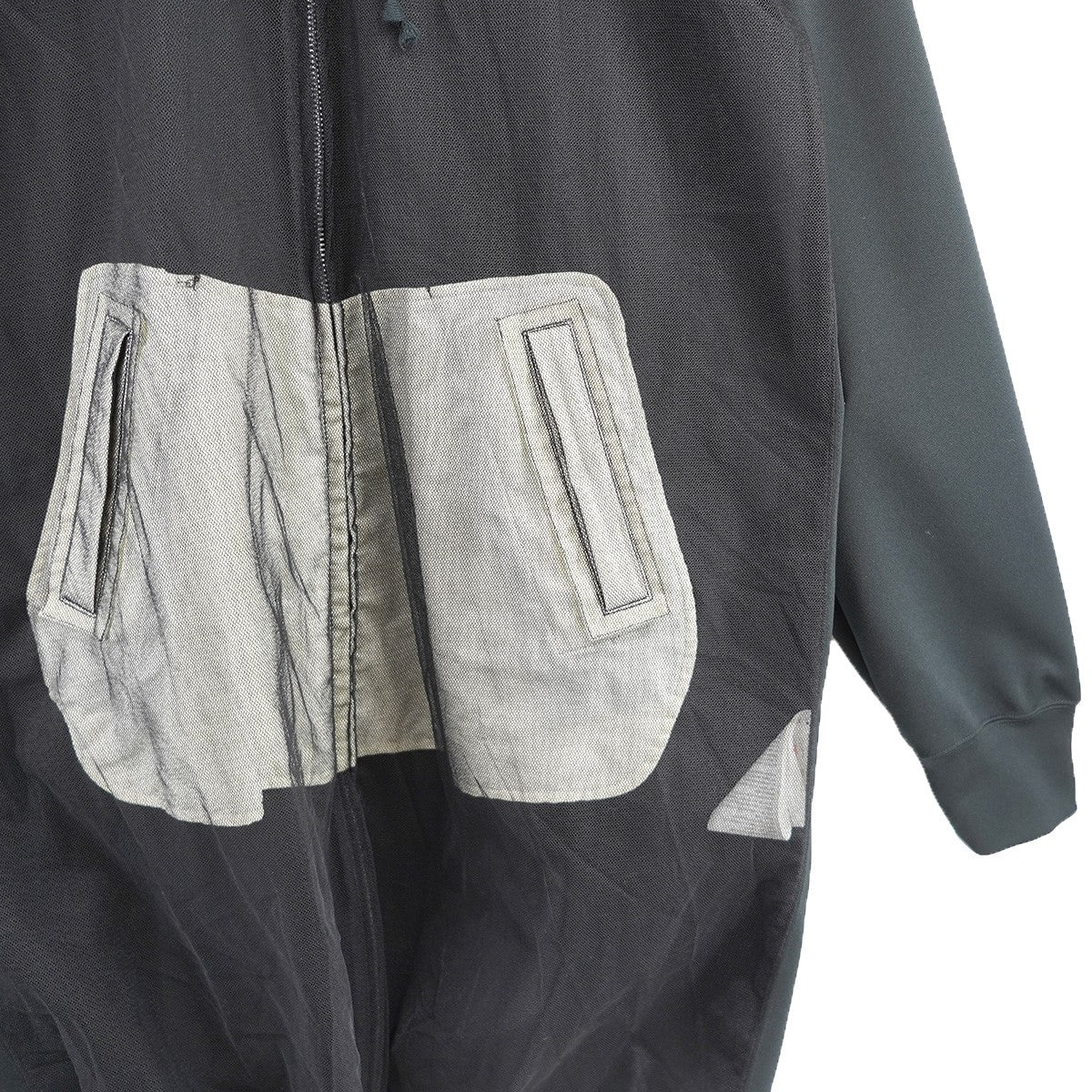 25SS メッシュ切替 ロング パーカー