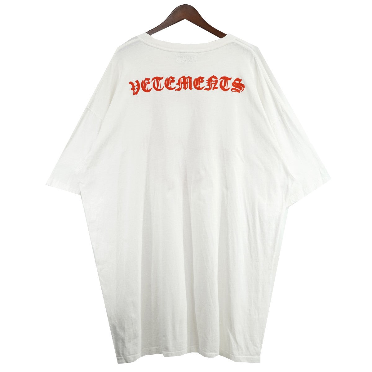 VETEMENTS 21SS ANARCHY GOTHIC LOGO T-SHIRTロゴ アナーキー オーバーサイズ Tシャツ 古着・中古-3枚目のアイテム画像