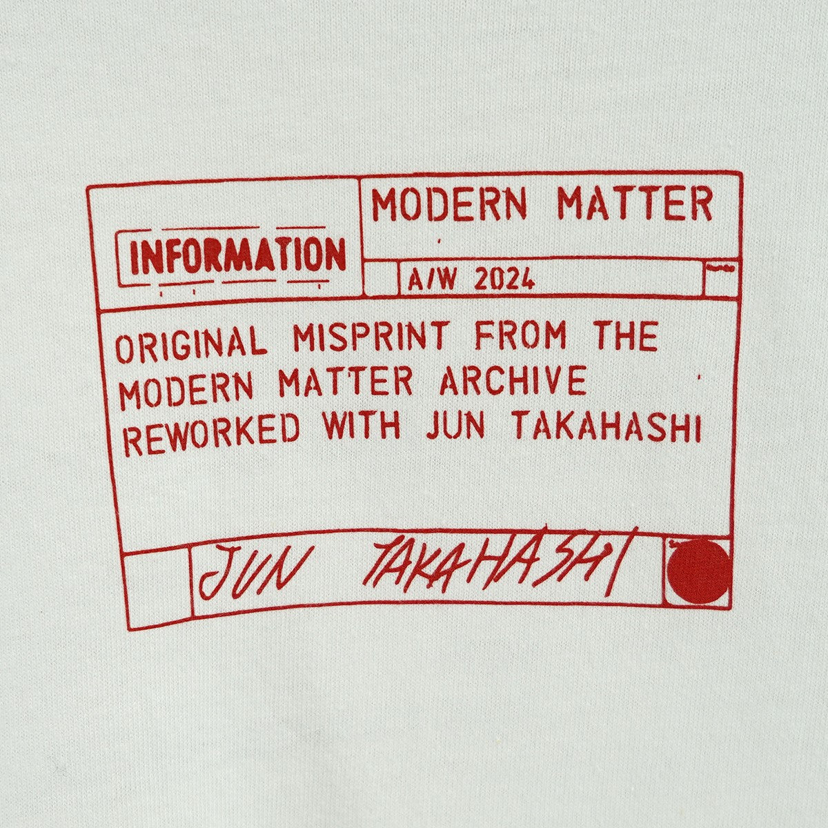 たかはし UNDERCOVER(アンダーカバー) 25SS Modern Matter × Undercover