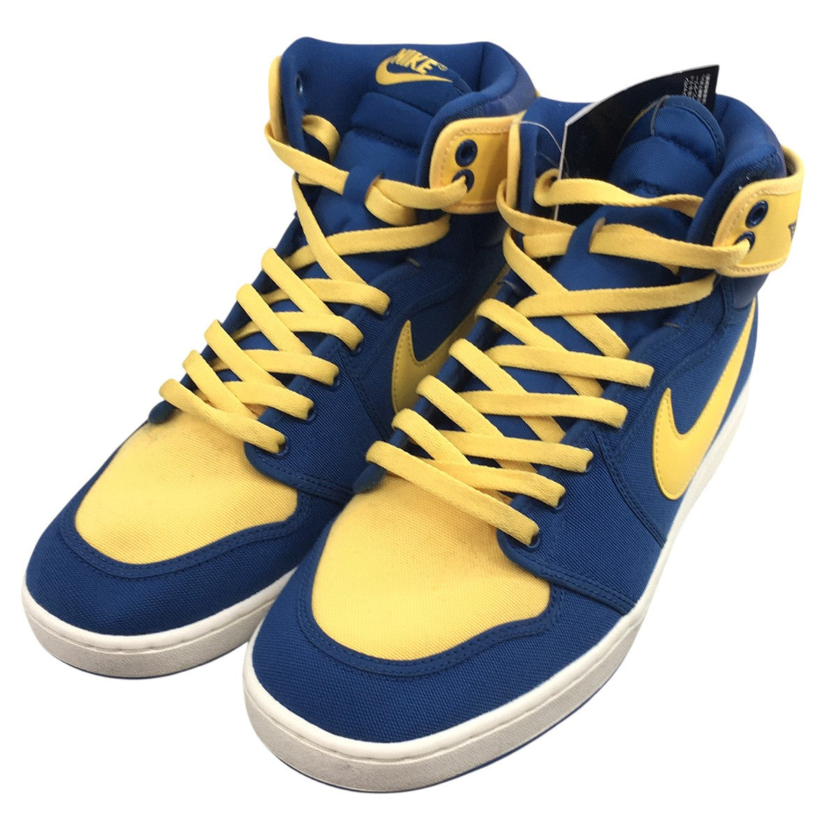 【新品】NIKE ナイキ ジョーダン1　ハイカットスニーカー 18cm 青　黄色 NIKE (ナイキ) ハイカットスニーカー NIKE AIR JORDAN 1 RETRO