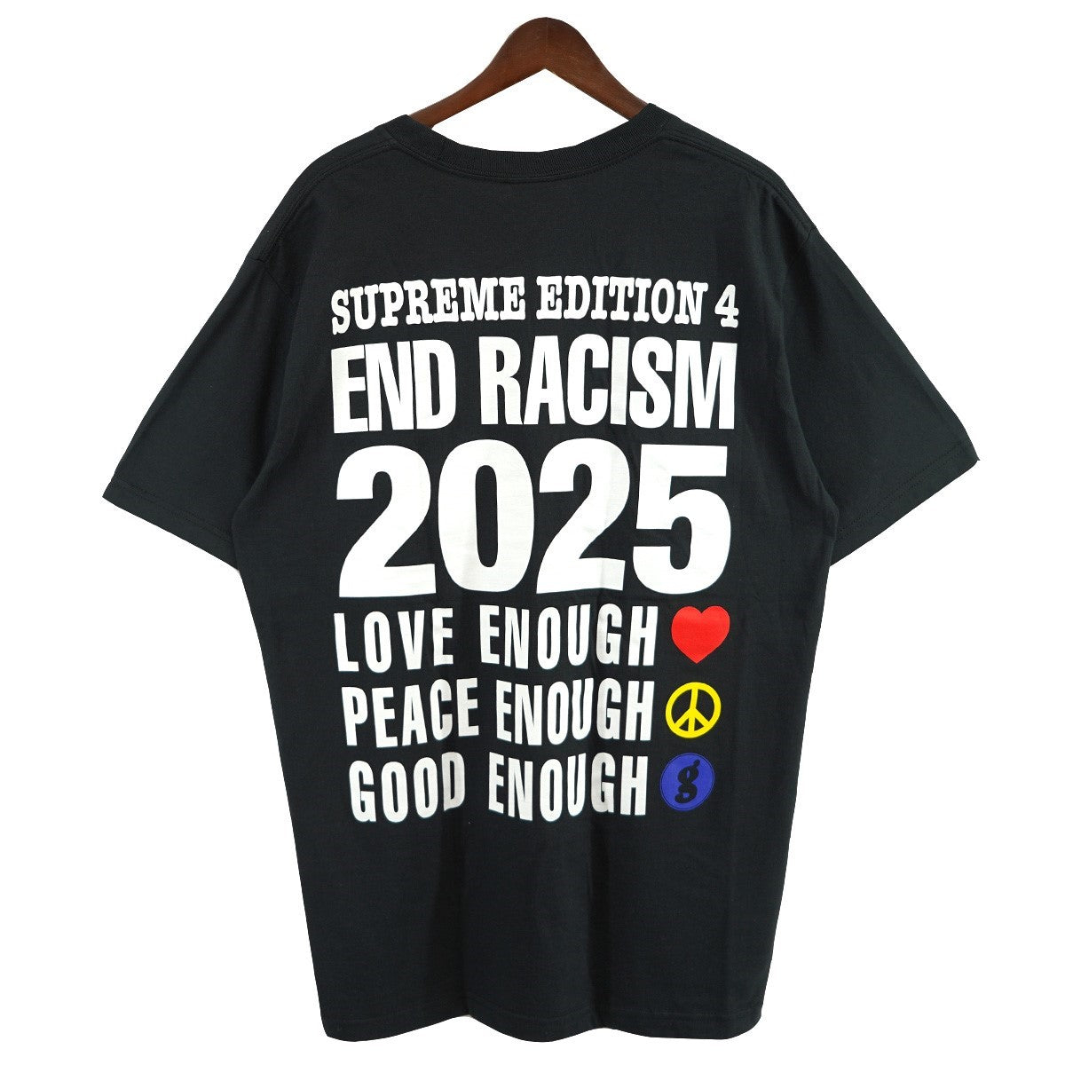 Supreme×GOOD ENOUGH 25SS GOODENOUGH End Racism Teeグッドイナフ 