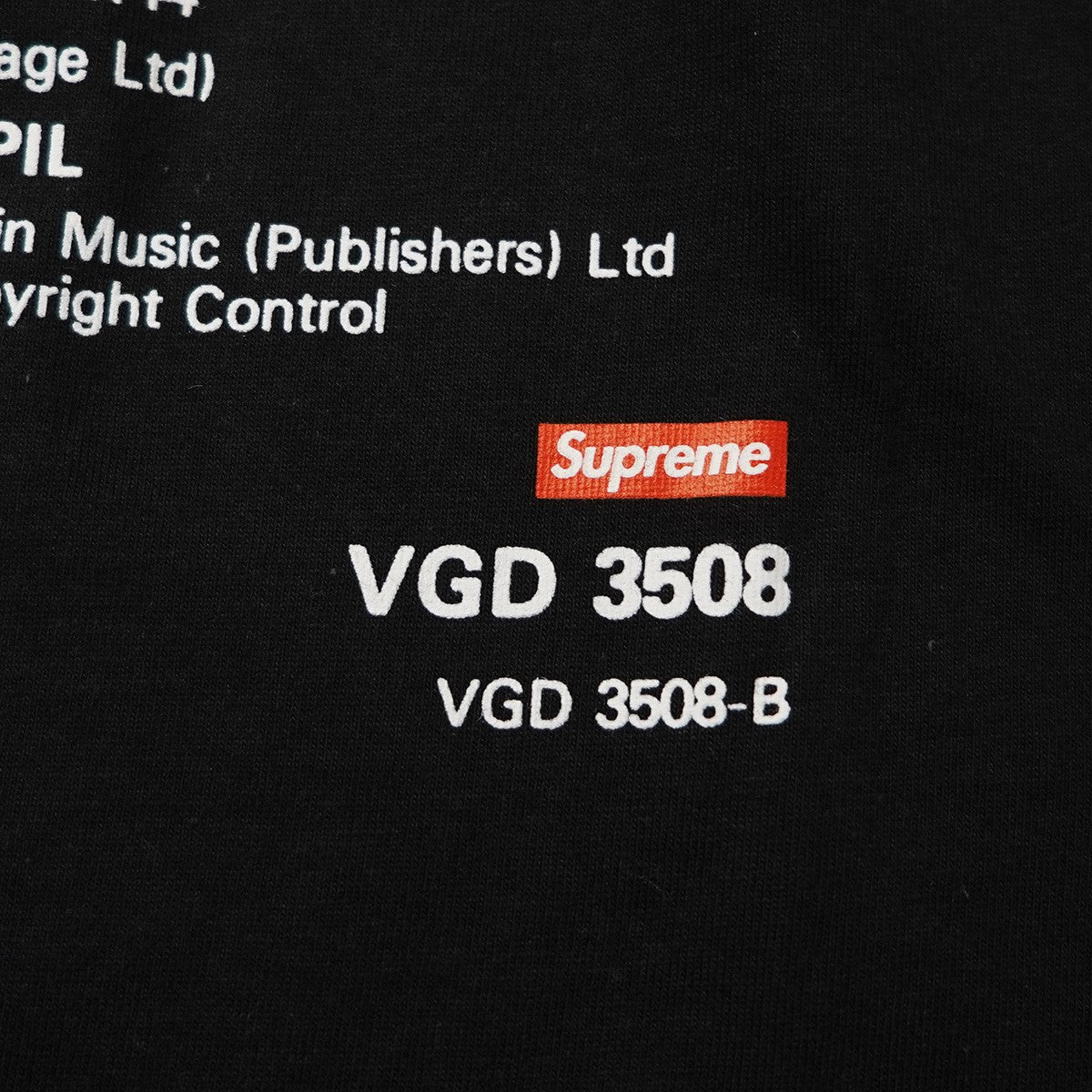 Supreme(シュプリーム) 22AW PiL Live In Tokyo Tee ジョン