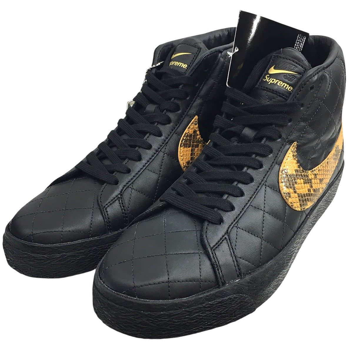 Supreme×VANS Leopard Old Skoolスニーカー ブラック サイズ