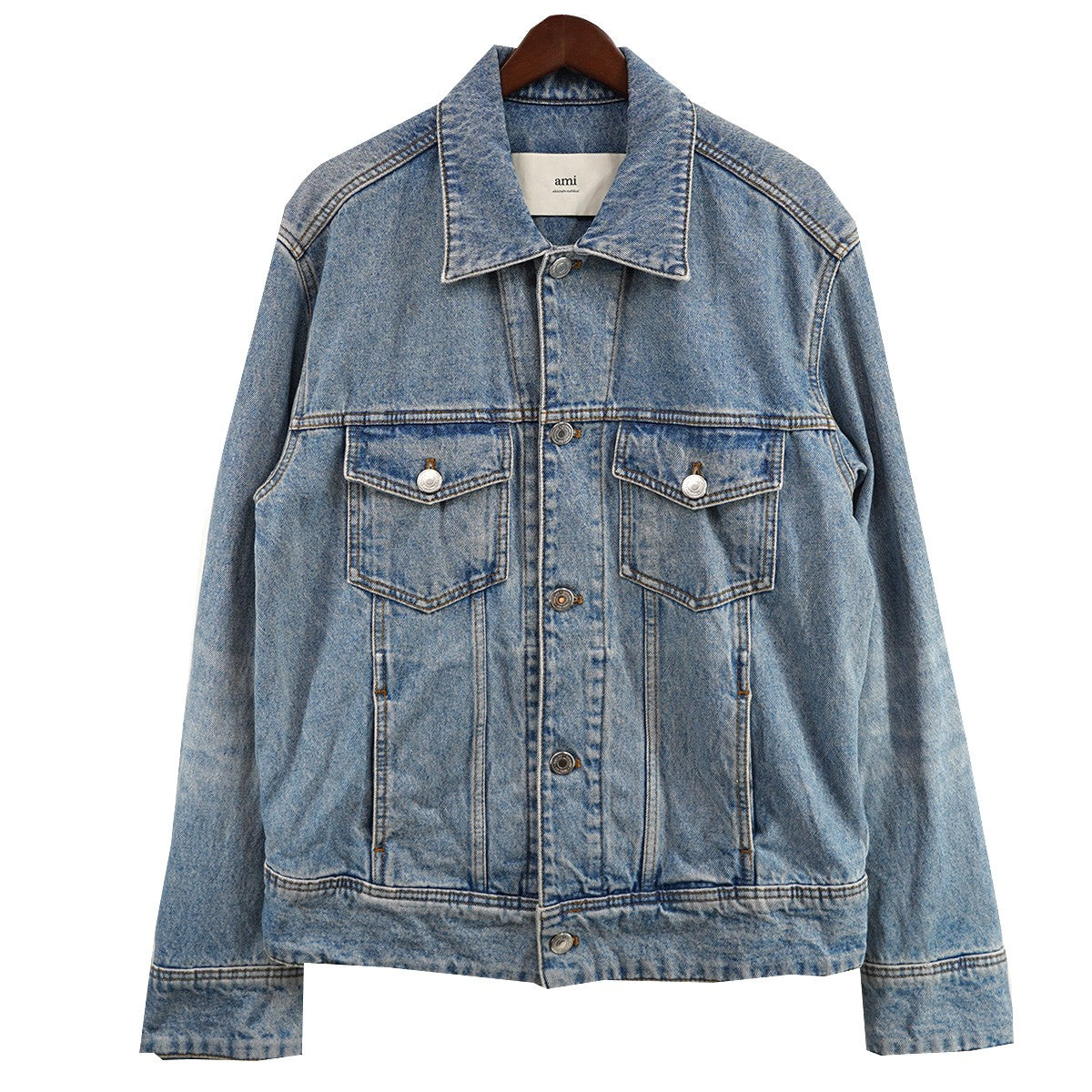 AMI PARIS(アミパリス) 25SS バックロゴ ウォッシュドデニム