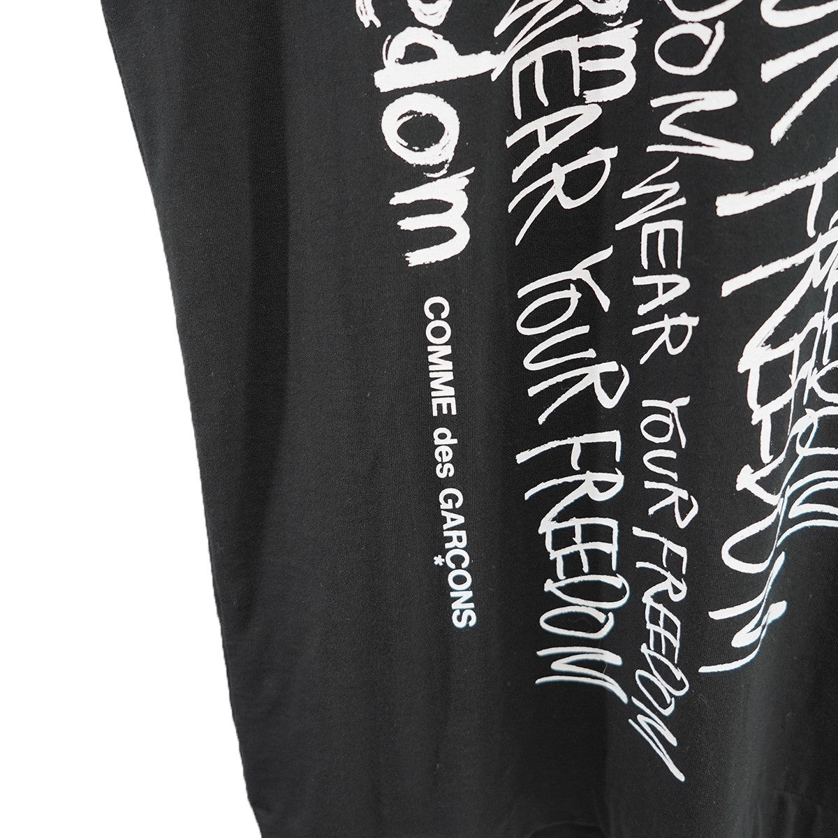 COMME des GARCONS 25SS メッセージ ペイントスローガン Tシャツ 古着・中古-3枚目のアイテム画像