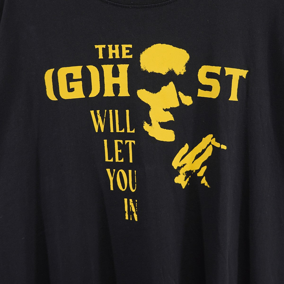 RAF SIMONS 22AW GHOST PRINT BIG-FIT T-SHIRTゴースト プリント バック ロゴ パッチTシャツ 古着・中古-2枚目のアイテム画像