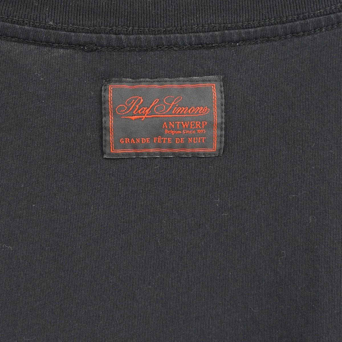 RAF SIMONS 22AW GHOST PRINT BIG-FIT T-SHIRTゴースト プリント バック ロゴ パッチTシャツ 古着・中古-4枚目のアイテム画像