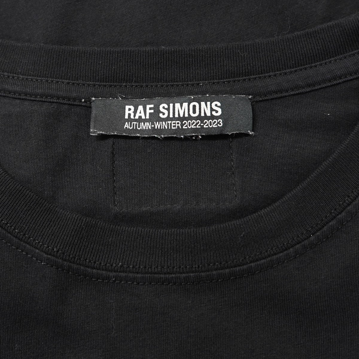 RAF SIMONS 22AW GHOST PRINT BIG-FIT T-SHIRTゴースト プリント バック ロゴ パッチTシャツ 古着・中古-5枚目のアイテム画像