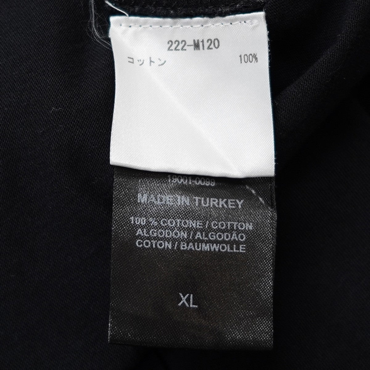 RAF SIMONS 22AW GHOST PRINT BIG-FIT T-SHIRTゴースト プリント バック ロゴ パッチTシャツ 古着・中古-6枚目のアイテム画像