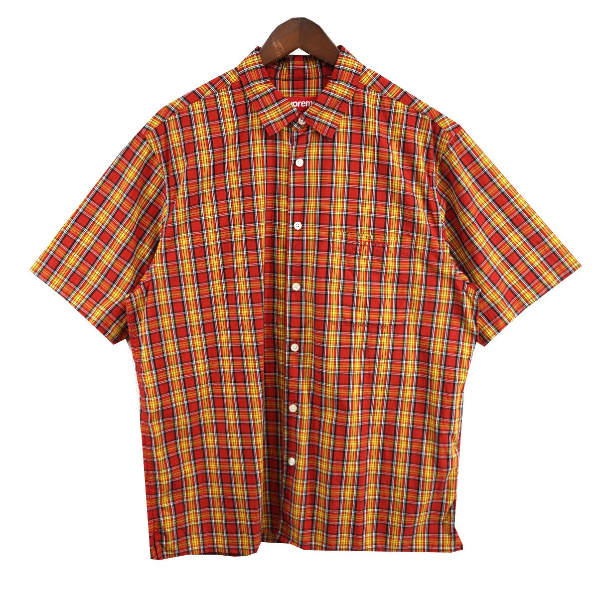 25SS Mini Plaid S／S Shirtロゴ ミニ プレイド チェック ショートスリーブ 半袖シャツ