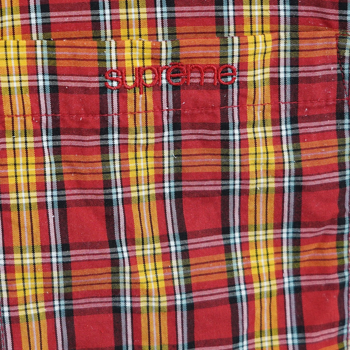 25SS Mini Plaid S／S Shirtロゴ ミニ プレイド チェック ショートスリーブ 半袖シャツ