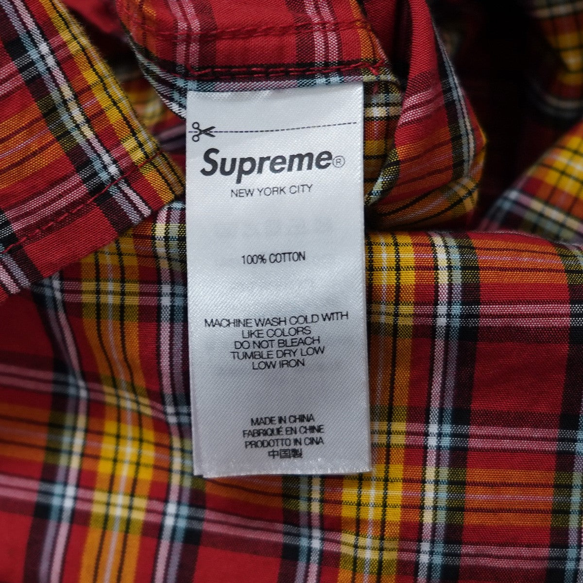 25SS Mini Plaid S／S Shirtロゴ ミニ プレイド チェック ショートスリーブ 半袖シャツ