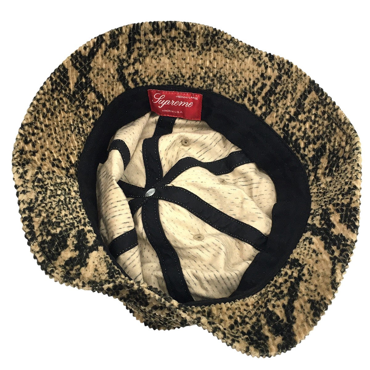 20AW Snakeskin Corduroy Bell Hatスネークスキン コーデュロイ ベル ハット 帽子