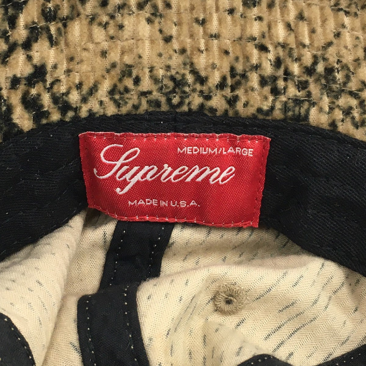 20AW Snakeskin Corduroy Bell Hatスネークスキン コーデュロイ ベル ハット 帽子