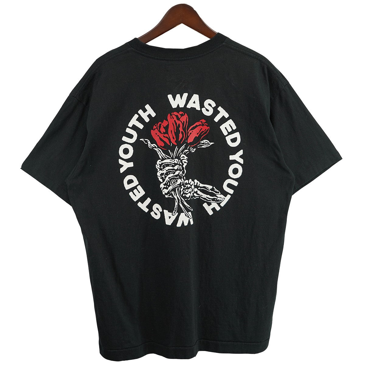 Wasted Youth (VERDY) 23AW SEASON 2 T-SHIRT#7両面 サークル ロゴ ローズ プリント Tシャツ 古着・中古-1枚目のアイテム画像