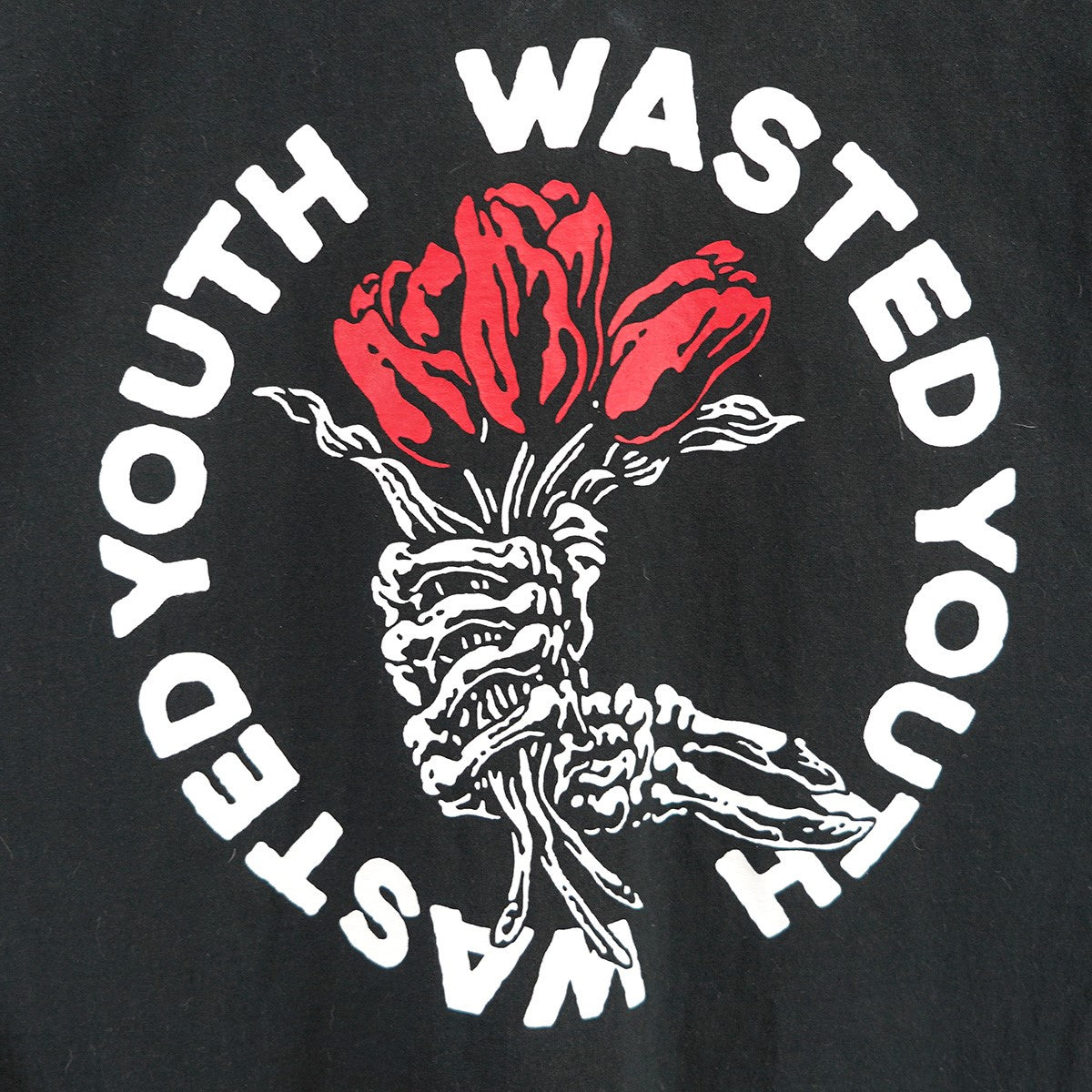 Wasted Youth (VERDY) 23AW SEASON 2 T-SHIRT#7両面 サークル ロゴ ローズ プリント Tシャツ 古着・中古-3枚目のアイテム画像