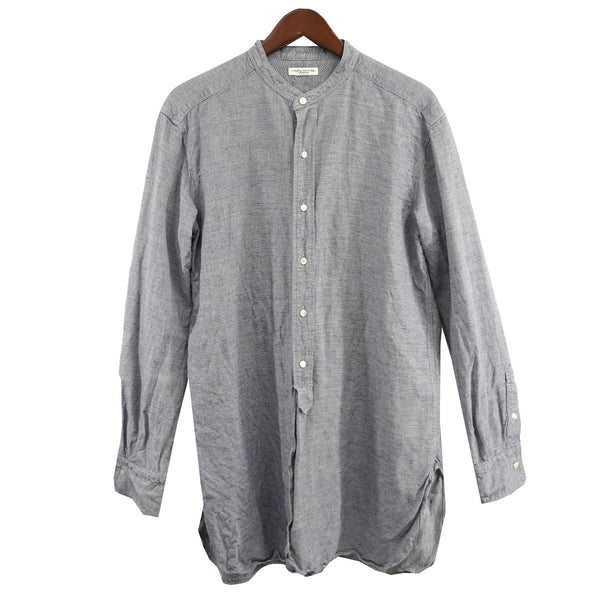 sus-sous(シュス) RAF officer shirtシルク混 リネン オフィサー