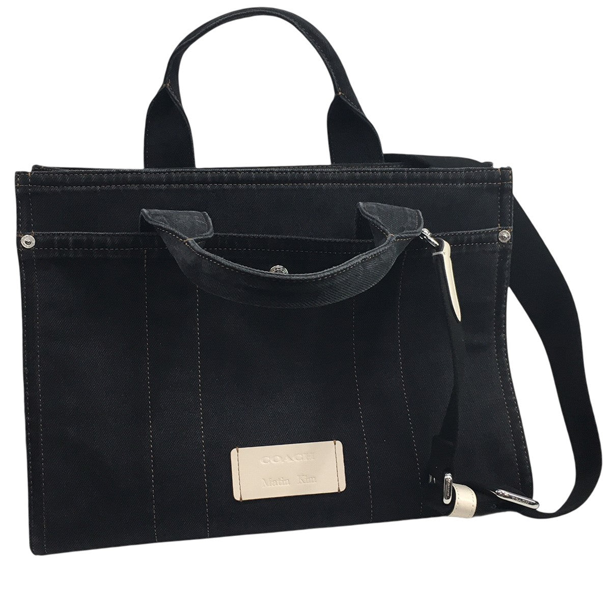 COACH×Matin Kim 25SS Matin Kim カーゴトートバッグロゴ デニム
