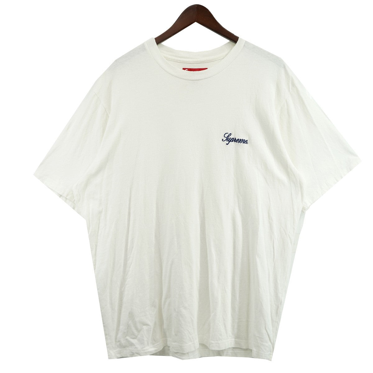 Supreme ホワイト Tシャツ XL Supreme Shirt Men XL Gold Logo Long Sleeve White Y2K