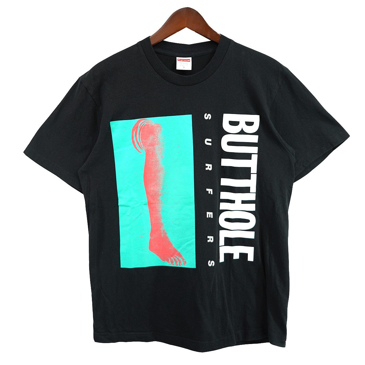 Supreme 21SS Butthole Surfers Leg Teeバットホール サーファーズ バンド レッグ ロゴ Tシャツ 古着・中古-1枚目のアイテム画像