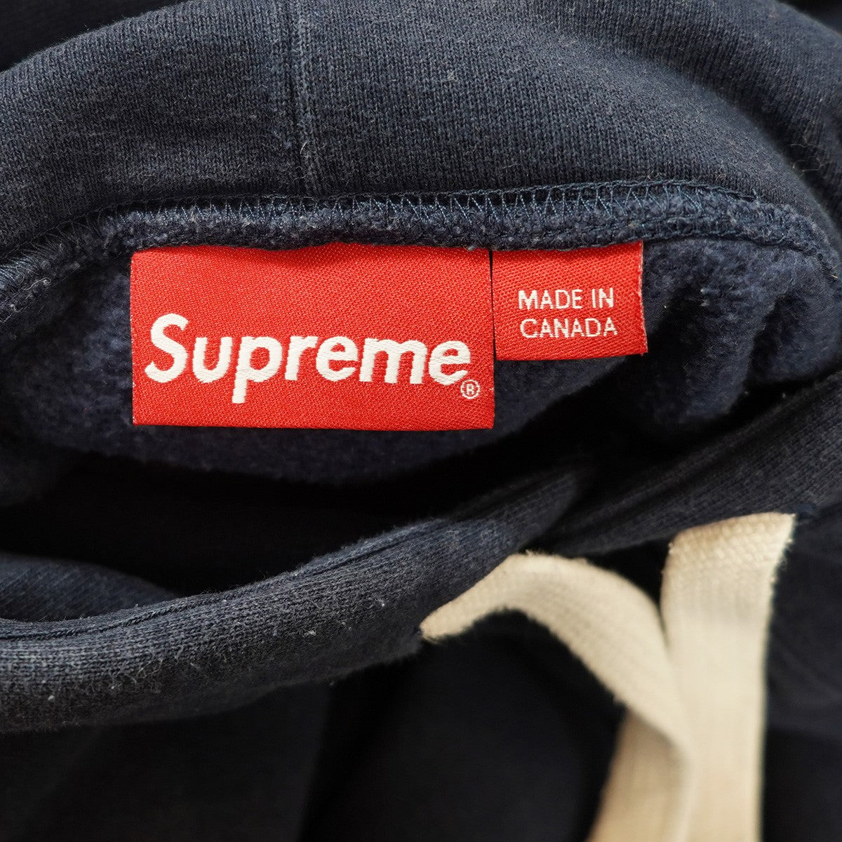 Supreme 23AW Small Box Drawcord Hooded Sweatshirtスモールボックスロゴ ドローコード フーデットスウェットシャツ パーカー 古着・中古-6枚目のアイテム画像